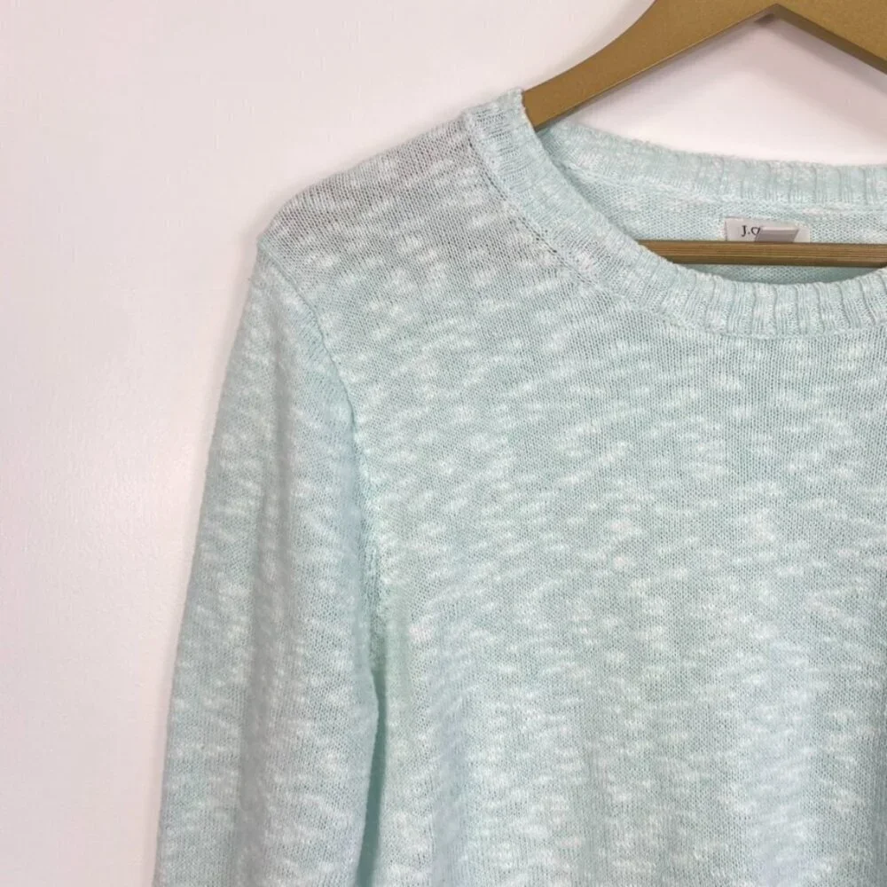 J. Crew Light Blue Knit Crew Neck Sweater